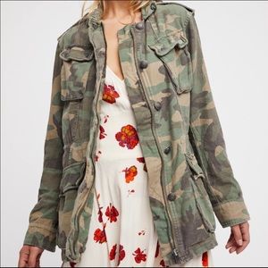 Free People Not your Brothers Camo Utility Jacket
